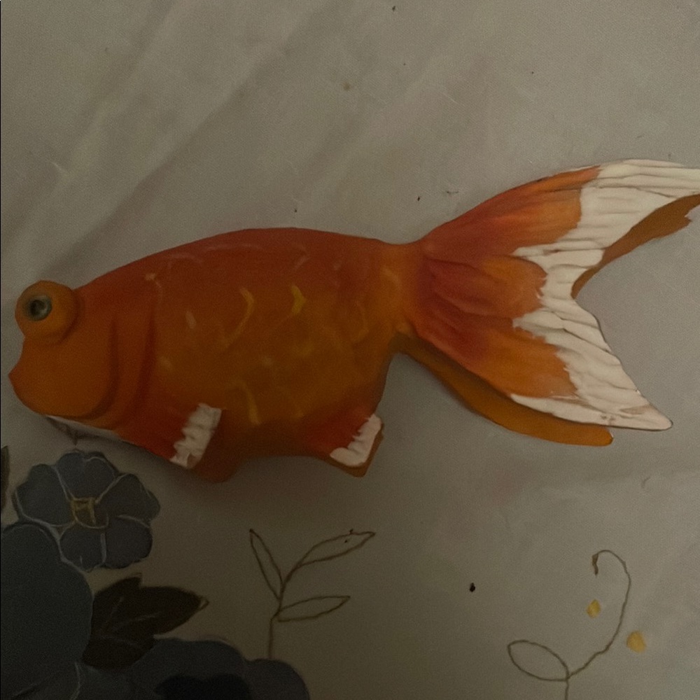 Orange and White Fish Toy